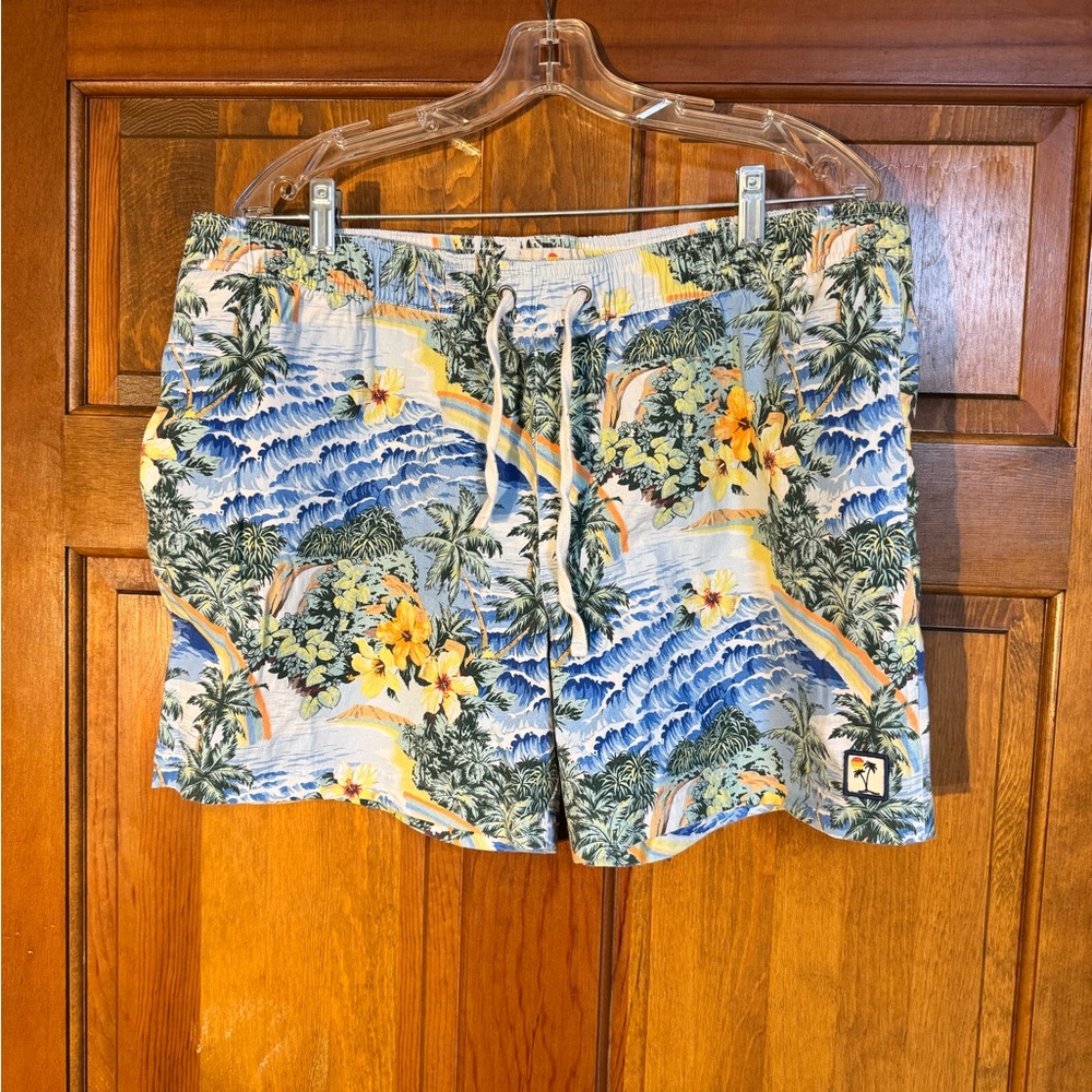 Marine Layer Men’s Tropical Print Swim Shorts